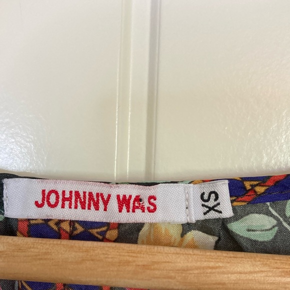 Johnny Was Womens Lookout Electra Silk Printed Tunic Shirt Size XS Boho Hippie‎ - Picture 3 of 11